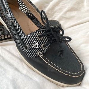 SPERRY Firefish Snake Stripe Black Shoes - 10M